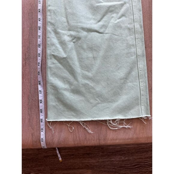 Veronica Beard Taylor Wide-Leg Jean Pistachio Green Size 27 - Picture 8 of 10